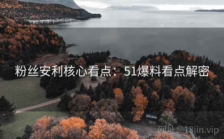 粉丝安利核心看点：51爆料看点解密