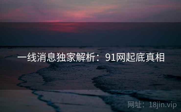 一线消息独家解析：91网起底真相